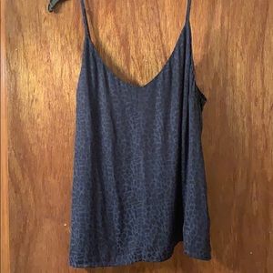 Dex Dark blue cheetah tank top